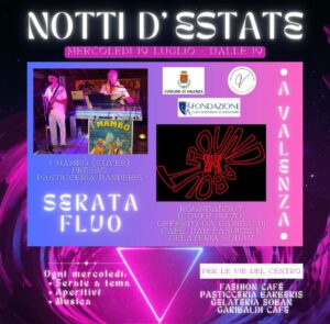 Serata Fluo con i Mercoledì delle Notti d’estate