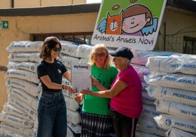 La Fondazione MyFamily dona 1000 chili di crocchette al canile di Tortona