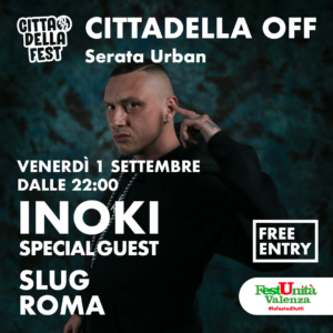 Il rapper Inoki live a Valenza il 1 settembre