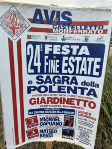 Castelletto Monferrato, festa di fine estate al Giardinetto