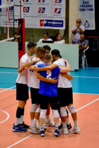 Pallavolo A3 maschile, Primo allenamento congiunto de La Bollente che mercoledì giocherà a Valenza contro Cuneo