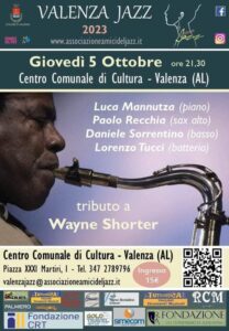 Il 5 ottobre parte la stagione autunnale di Valenza Jazz