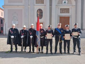 I riconoscimenti alla Polizia locale di Valenza per la festa regionale celebrando San Sebastiano