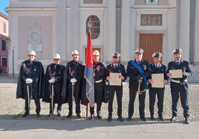 I riconoscimenti alla Polizia locale di Valenza per la festa regionale celebrando San Sebastiano