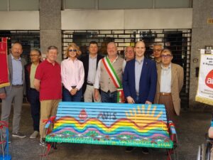 Inaugurata la ‘Panchina del donatore’