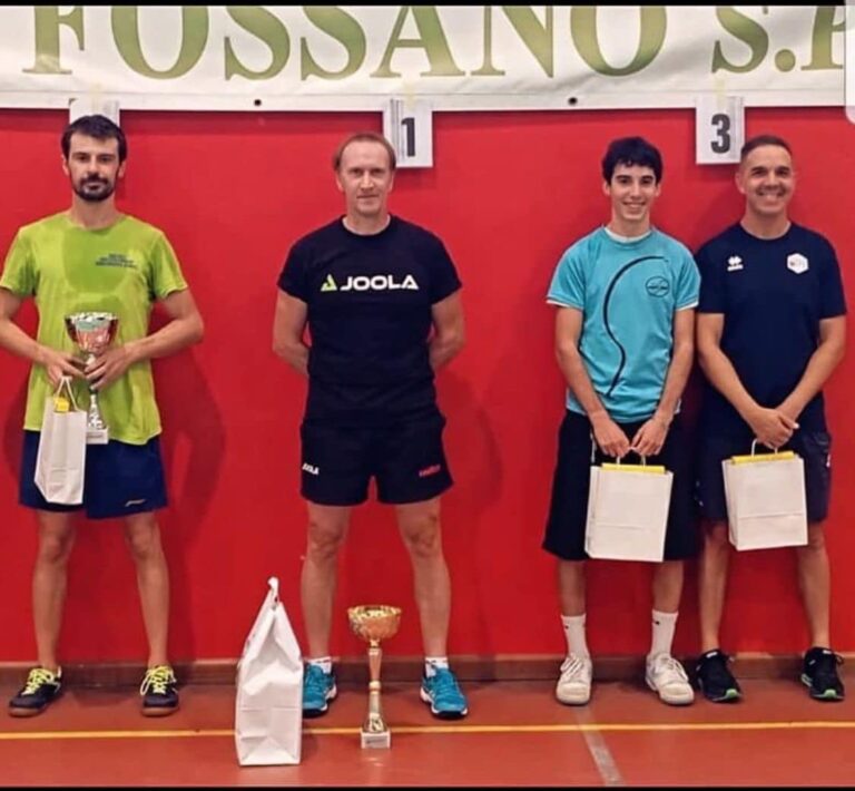 Tennistavolo Valenza sul podio a Fossano