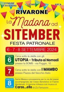 Rivarone, fino a domenica si festeggia ‘La Madona ad Sitember’