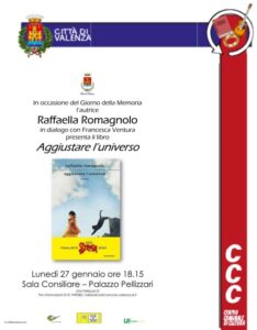 Giorno della Memoria: Raffaella Romagnolo presenta ‘Aggiustare l’Universo’