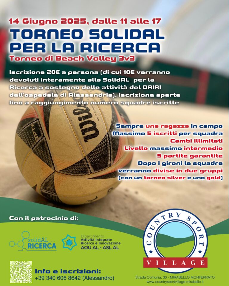 Mirabello, beach volley per la ricerca il 14