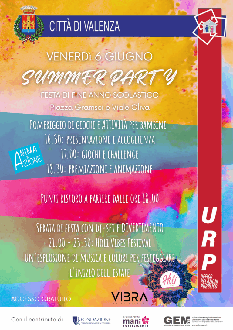 Summer Party per la fine dell’anno scolastico