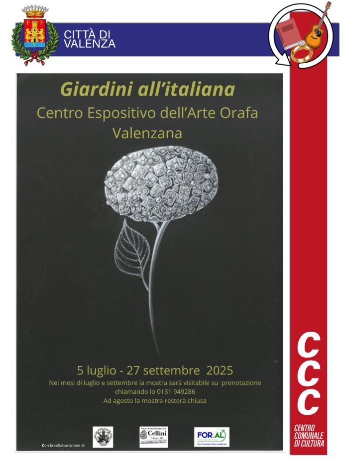 Giardini all’italiana al Centro espositivo dell’arte orafa