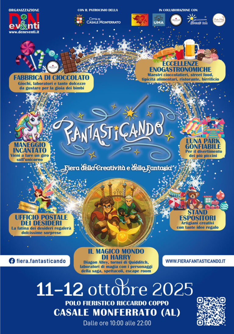 Casale Monferrato, a ottobre al PalaFiere c’è Fantasticando