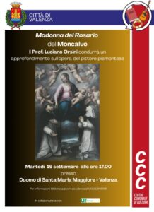 Conferenza di Orsini in Duomo sulla Madonna del Rosario di Guglielmo Caccia