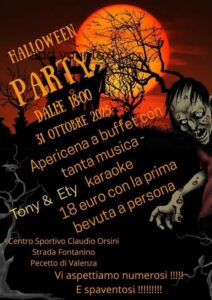 Pecetto di Valenza, Halloween Party al Centro Sportivo