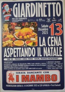 Giardinetto, ‘La cena aspettando il Natale’