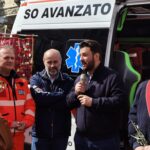 Don Santiago ha benedetto la nuova ambulanza di Avis Primo Soccorso