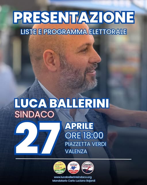 Lunedì Ballerini e Zaio presentano candidature e liste alla stessa ora e a poche decine di metri ….