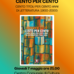 I 100 libri per 100 anni di letteratura di Giovanni Tesio
