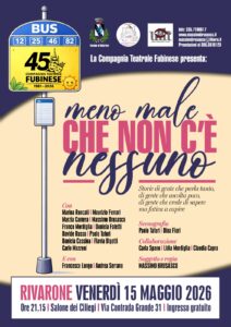 Rivarone, ‘Meno male che non c’è nessuno’