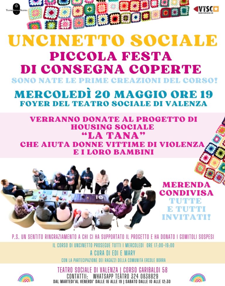 Uncinetto sociale nel foyer del Teatro