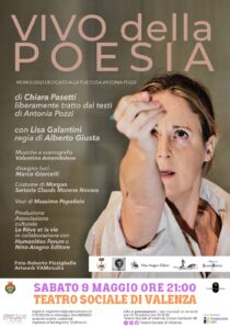 Sabato ‘Vivo della poesia’ al Teatro Sociale di Valenza