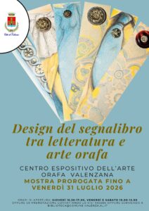Prorogata al 31 luglio la mostra sui segnalibri tra letteratura e arte orafa