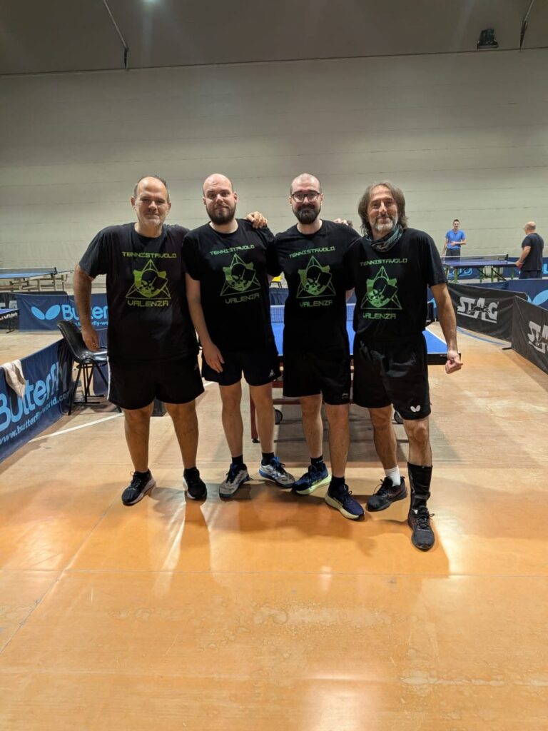 Tennistavolo Valenza B, vittoria in Coppa Italia