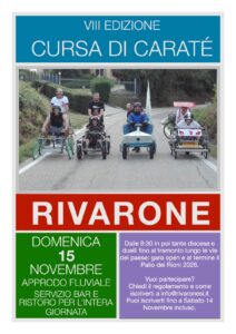 Rivarone, a novembre torna la Cursa di Caratè