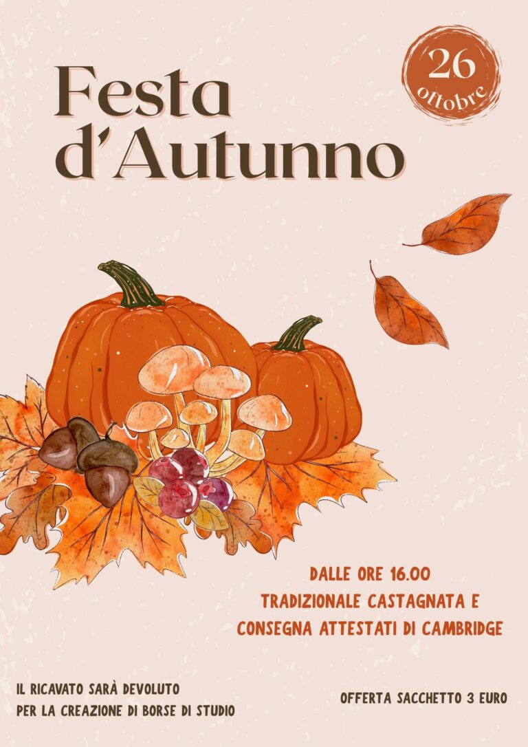 Festa d’Autunno al Sacro Cuore International School di Casale Monferrato